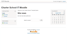 Tablet Screenshot of moodle.charterschoolit.com